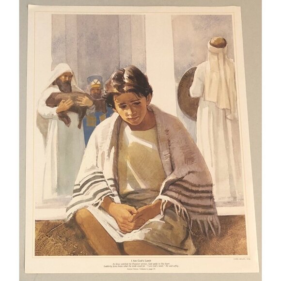 SET of 4 Art Prints 16"x20" FOREVER STORIES Set 1: The Young Jesus CHRIS MOLAN - Picture 6 of 7